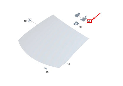 NEW MERCEDES-BENZ GLA H247 FRONT WINDSHIELD LENS HOOD A1778270501 ORIGINAL