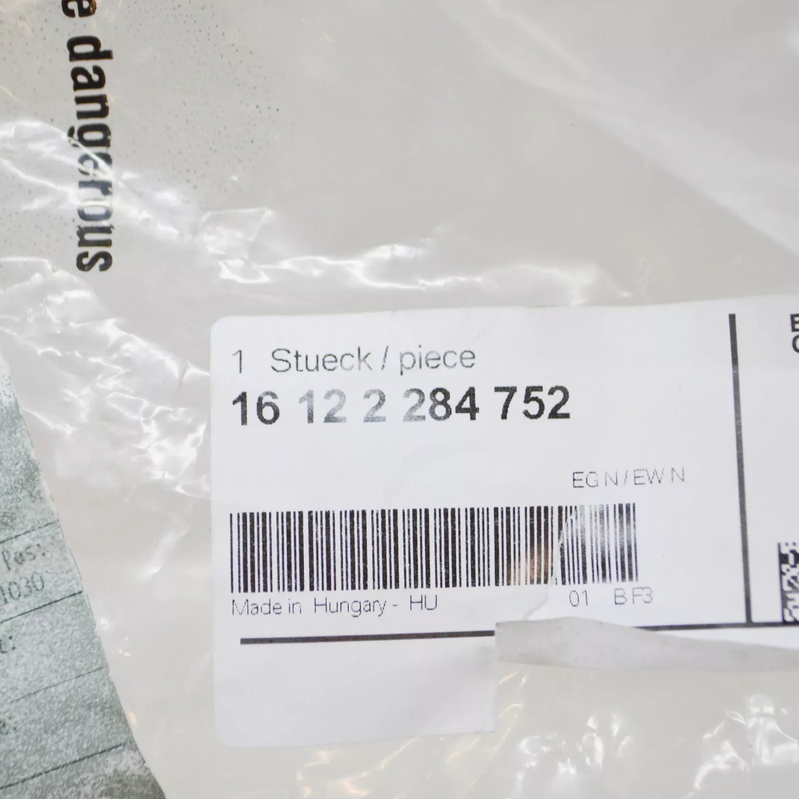 NEW BMW 3 COUPE E92 FUEL FEED LINE 2284752 16122284752 ORIGINAL