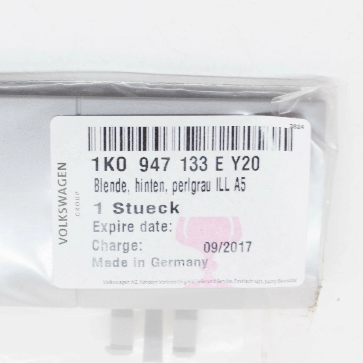 NEW VOLKSWAGEN CC FRONT INTERIOR LIGHT TRIM 1K0947133EY20 ORIGINAL