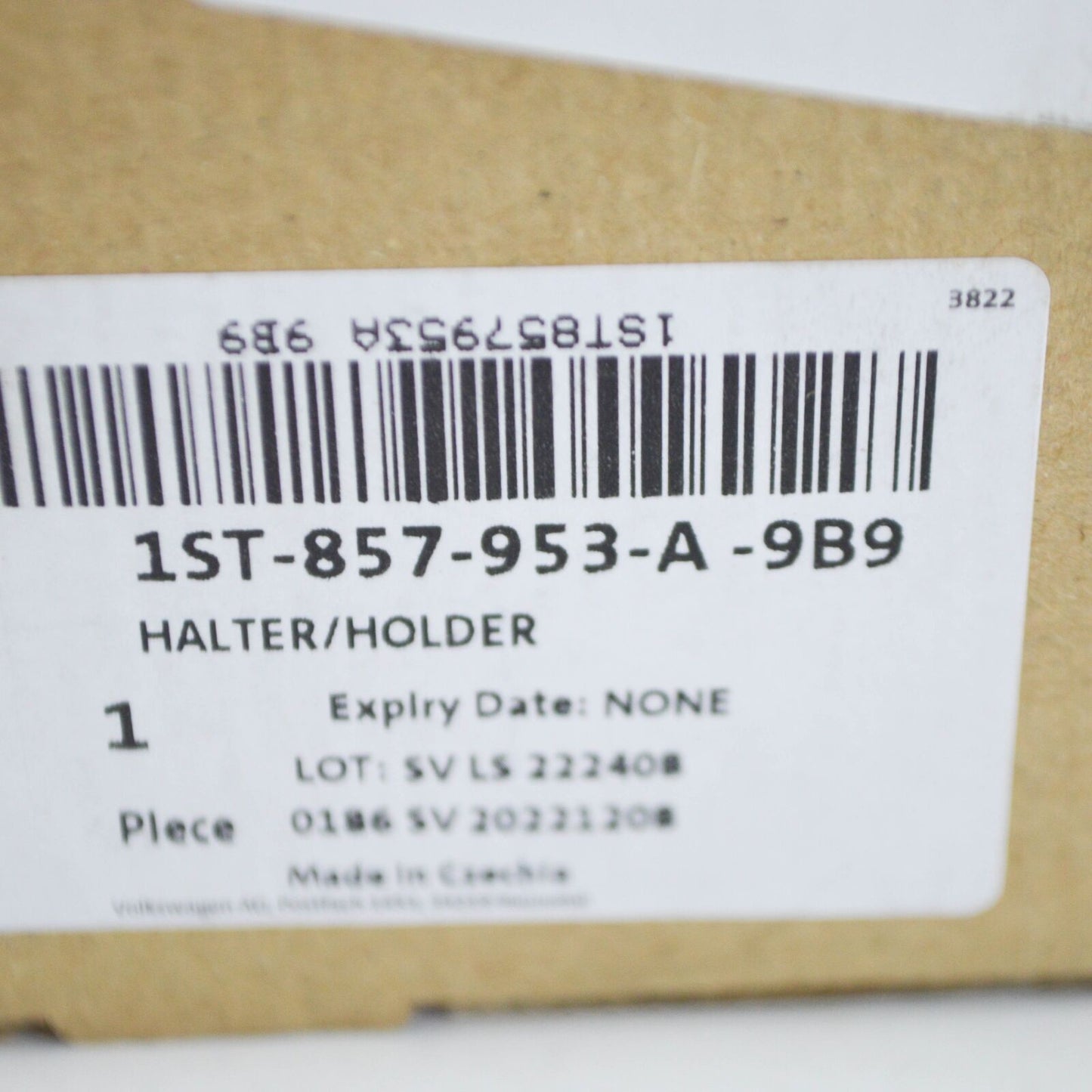 NEW VW UP CENTRE CONSOLE CELLPHONE HOLDER 1ST857953A9B9 ORIGINAL