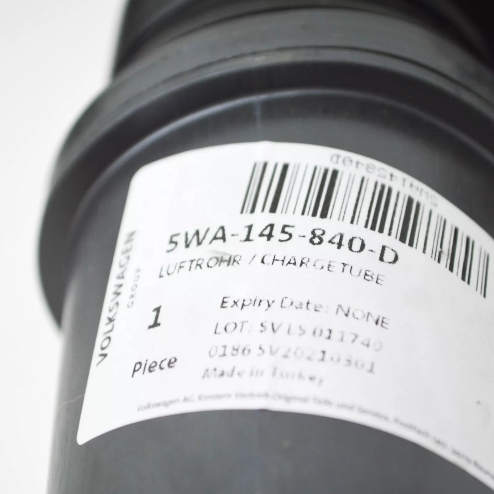 NEW VOLKSWAGEN ARTEON 3H7 CHARGE AIR TUBE 5WA145840D ORIGINAL