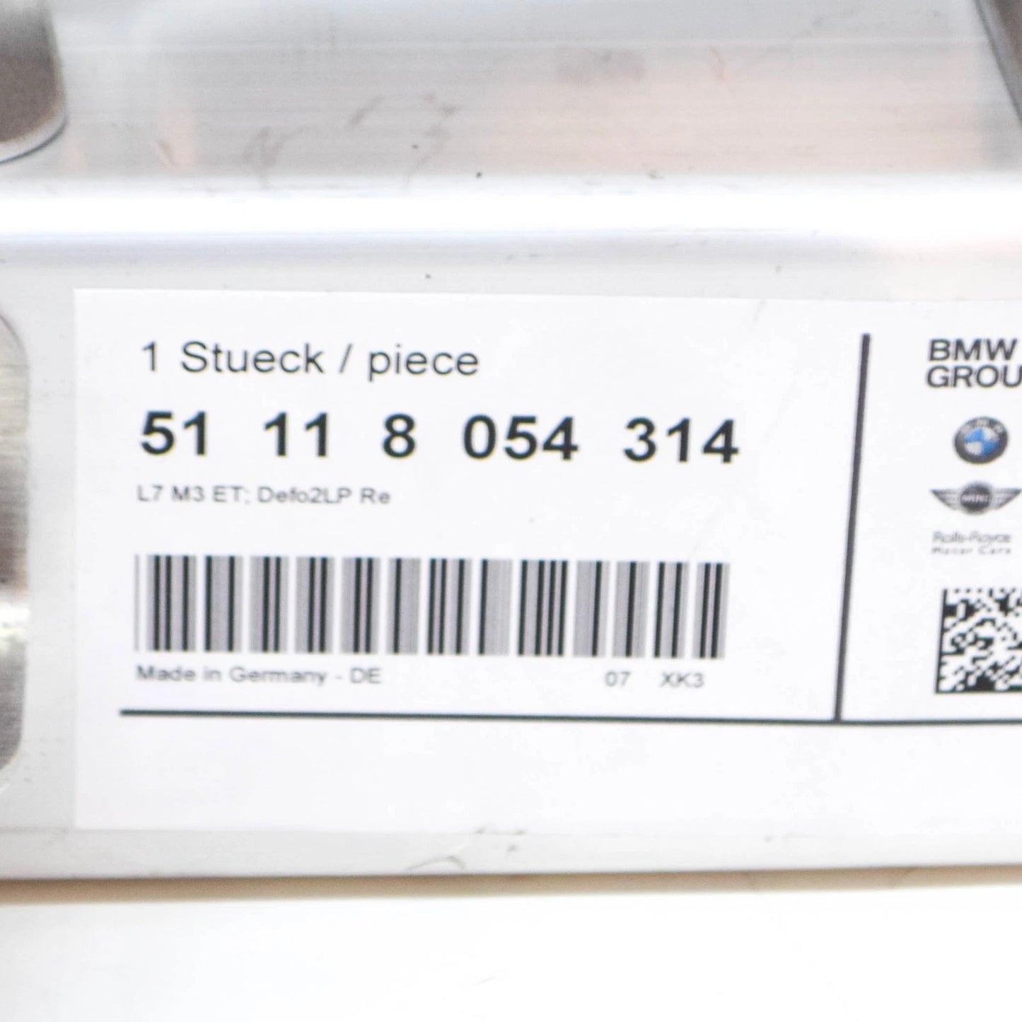 NEW BMW M2 F87 FRONT BUMPER LOWER RIGHT DEFORMATION ELEMENT 51118054314 ORIGINAL