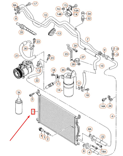 NEW AUDI A8 D3 A/C CONDENSER 4E0260403Q ORIGINAL
