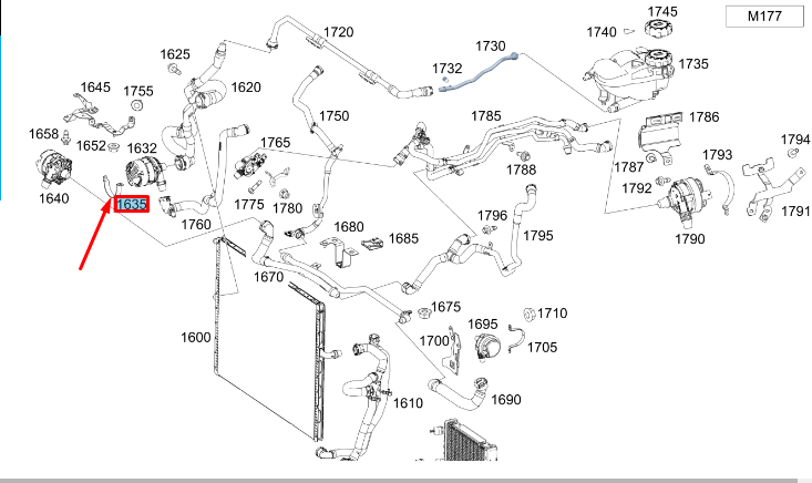 NEW MRCEDES BENZ GLE W167 AUXILIARY PUMP LOWER BRACKET A2136222900 ORIGINAL