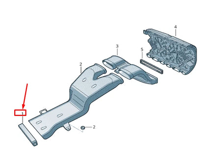 NEW VW TOUAREG 7P MK2 AIR GUIDE CHANNEL FRONT GRILLE 7P0819154