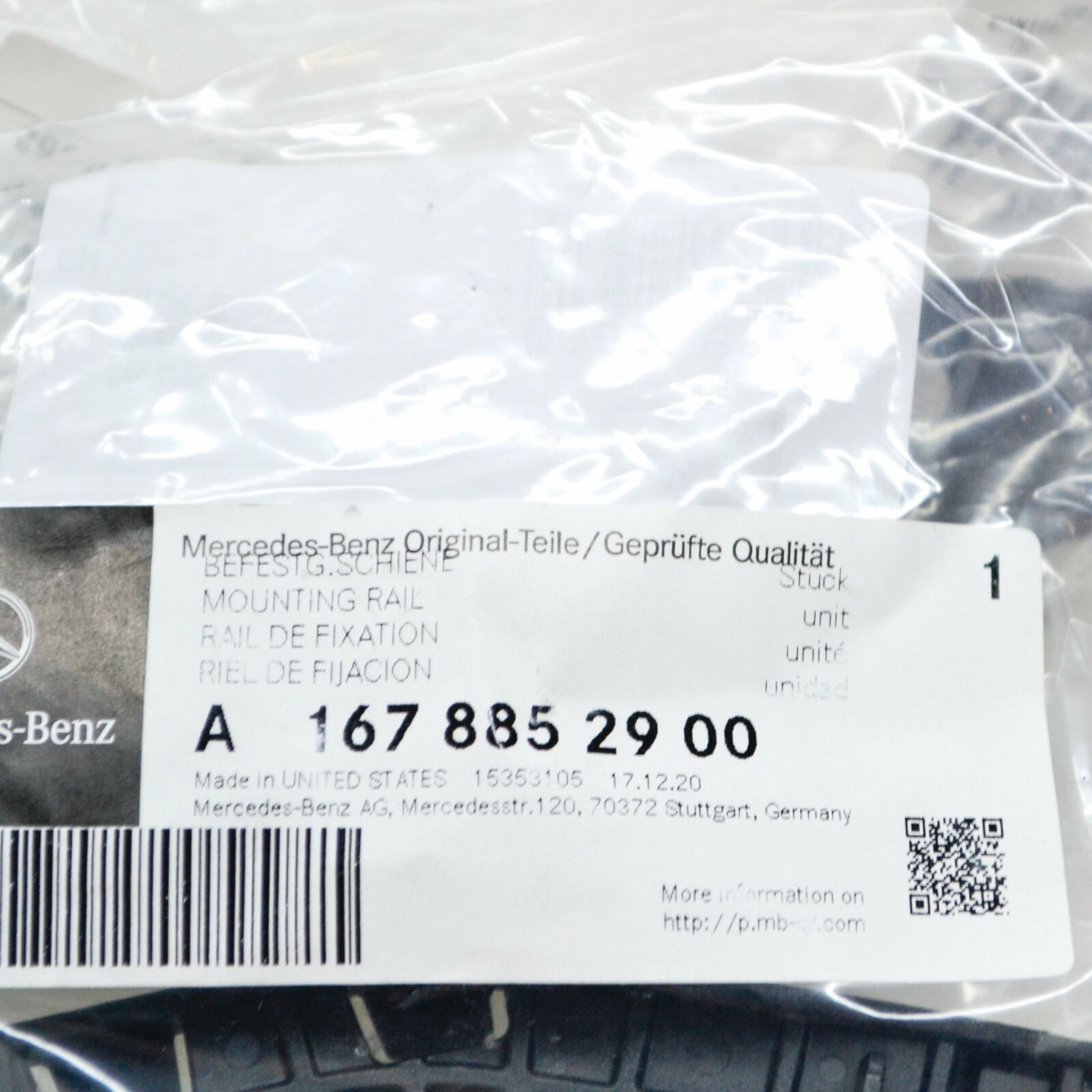 NEW MERCEDES-BENZ GLE W167 FRONT LEFT BUMPER INNER BRACKET A1678852900 ORIGINAL