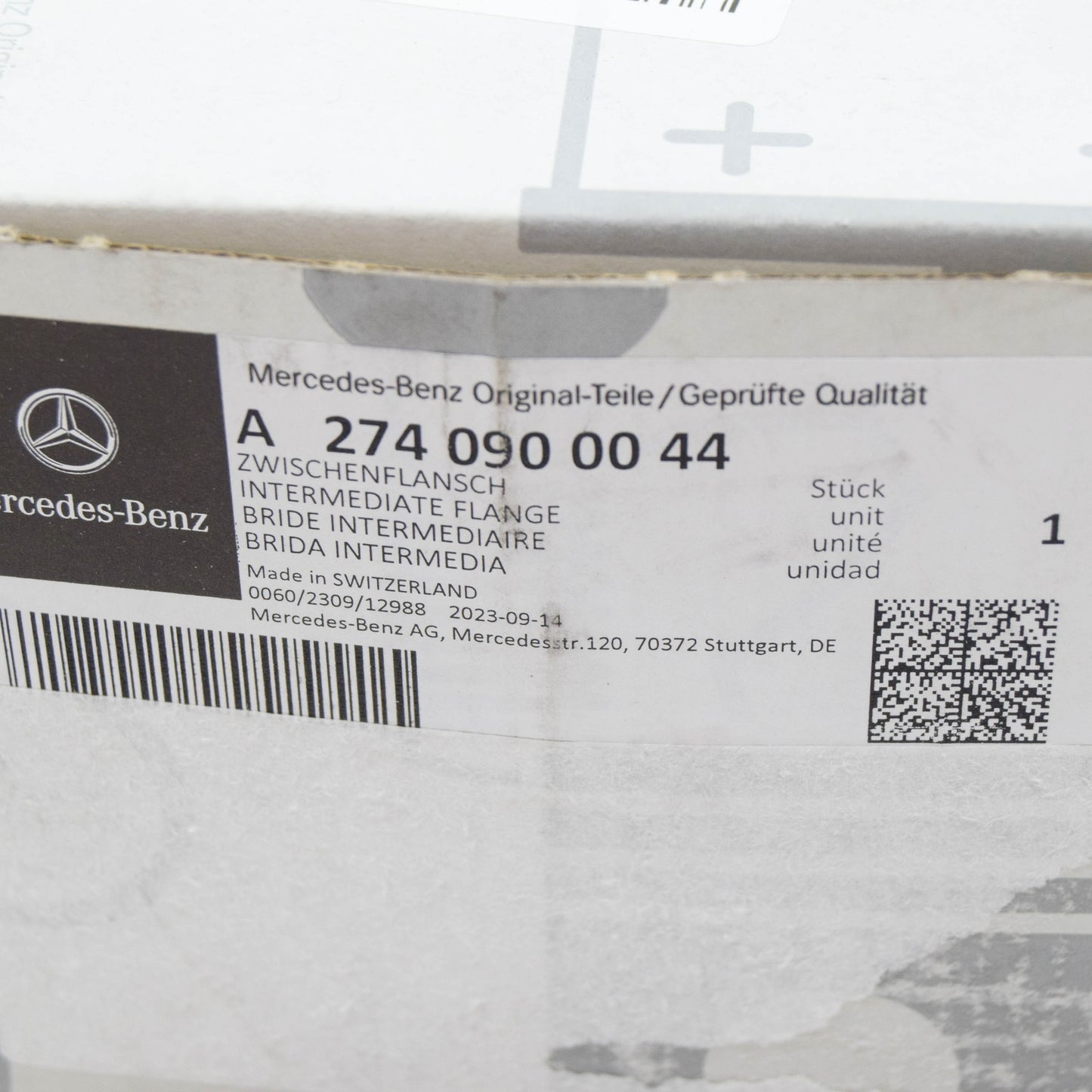 NEW MERCEDES-BENZ E W213 INTAKE MANIFOLD INTERMEDIATE FLANGE A2740900044