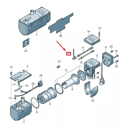 NEW VW CRAFTER 2F MK1 AUXILIARY HEATER CONNECTION PIECE 2E0819497