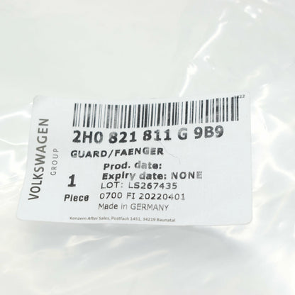 NEW VOLKSWAGEN AMAROK REAR LEFT MUD FLAP 2H0821811G9B9