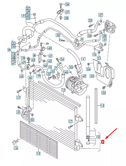 NEW AUDI A3 8P A/C CONDENSER 1K0820411AK ORIGINAL