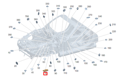 NEW MERCEDES-BENZ SL R232 FIXTURE FOR JACK A0005831746 ORIGINAL