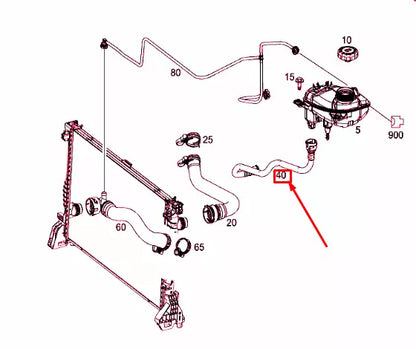 NEW MERCEDES-BENZ VITO W447 COOLANT FILLING HOSE A4475010182