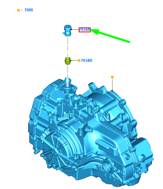 new ford kuga mk2 c520 transmission valve vent assy 2040422 gv6p-7034-ae