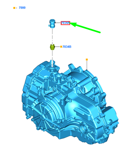 new ford kuga mk2 c520 transmission valve vent assy 2040422 gv6p-7034-ae