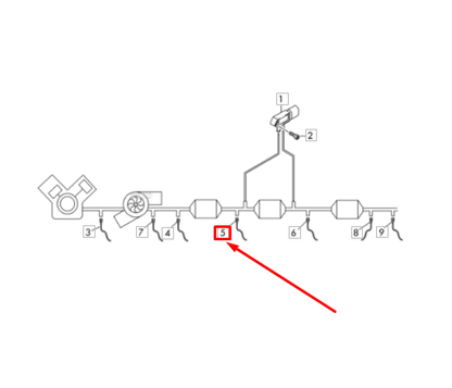 new vw golf mk7 exhaust gas temperature sender 04l906088da original