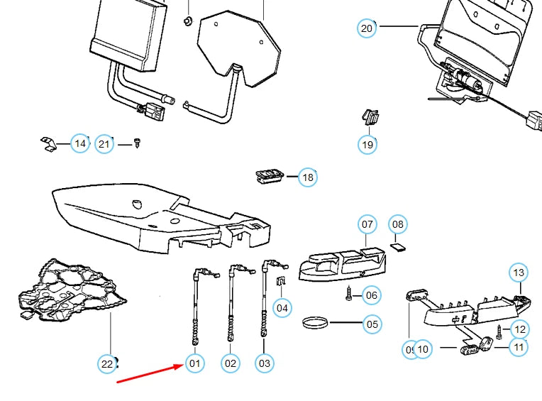 NEW BMW 3 E36 FRONT SEAT HORIZONTAL ADJUSTMENT BOWDEN CABLE 52101977954 ORIGINAL