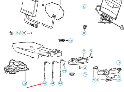 NEW BMW 3 E36 FRONT SEAT HORIZONTAL ADJUSTMENT BOWDEN CABLE 52101977954 ORIGINAL