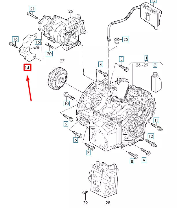 NEW VOLKSWAGEN ARTEON 3H7 GEARBOX BRACKET 0FN409905D
