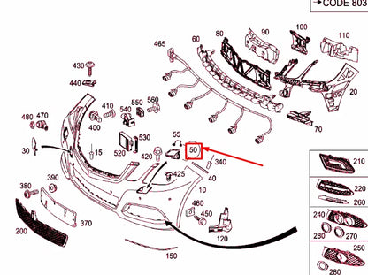NEW MERCEDES-BENZ E W212 LEFT HEADLAMP WASHER COVER CAP A21286001089040