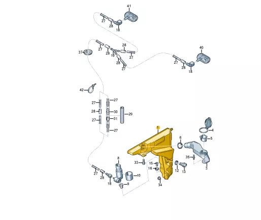 NEW AUDI A6 C8 WINDOW WASHER RESERVOIR TANK 4K0955453G