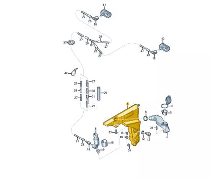 NEW AUDI A6 C8 WINDOW WASHER RESERVOIR TANK 4K0955453G
