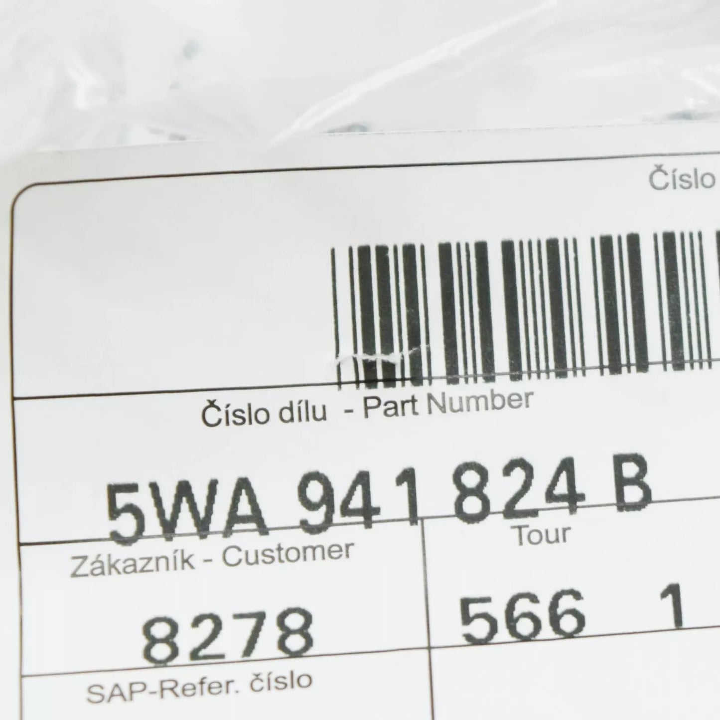 NEW VOLKWAGEN CADDY SB FUSE RELAY PLATE 5WA941824B ORIGINAL