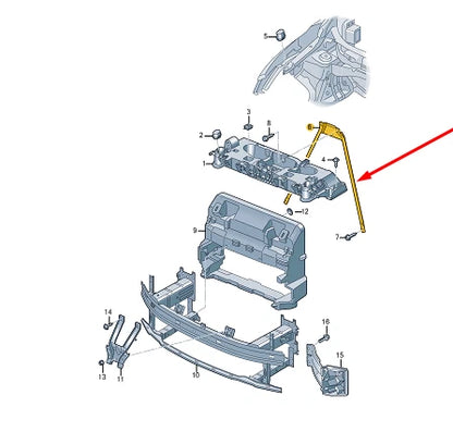 NEW VOLKSWAGEN ID.4 E21 SUBFRAME CROSS LOCK CARRIER BRACE 11A805303A ORIGINAL