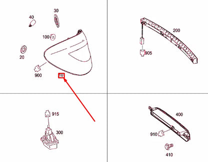 NEW MERCEDES-BENZ CLS C218 REAR RIGHT TAILLIGHT A2189060458 ORIGINAL
