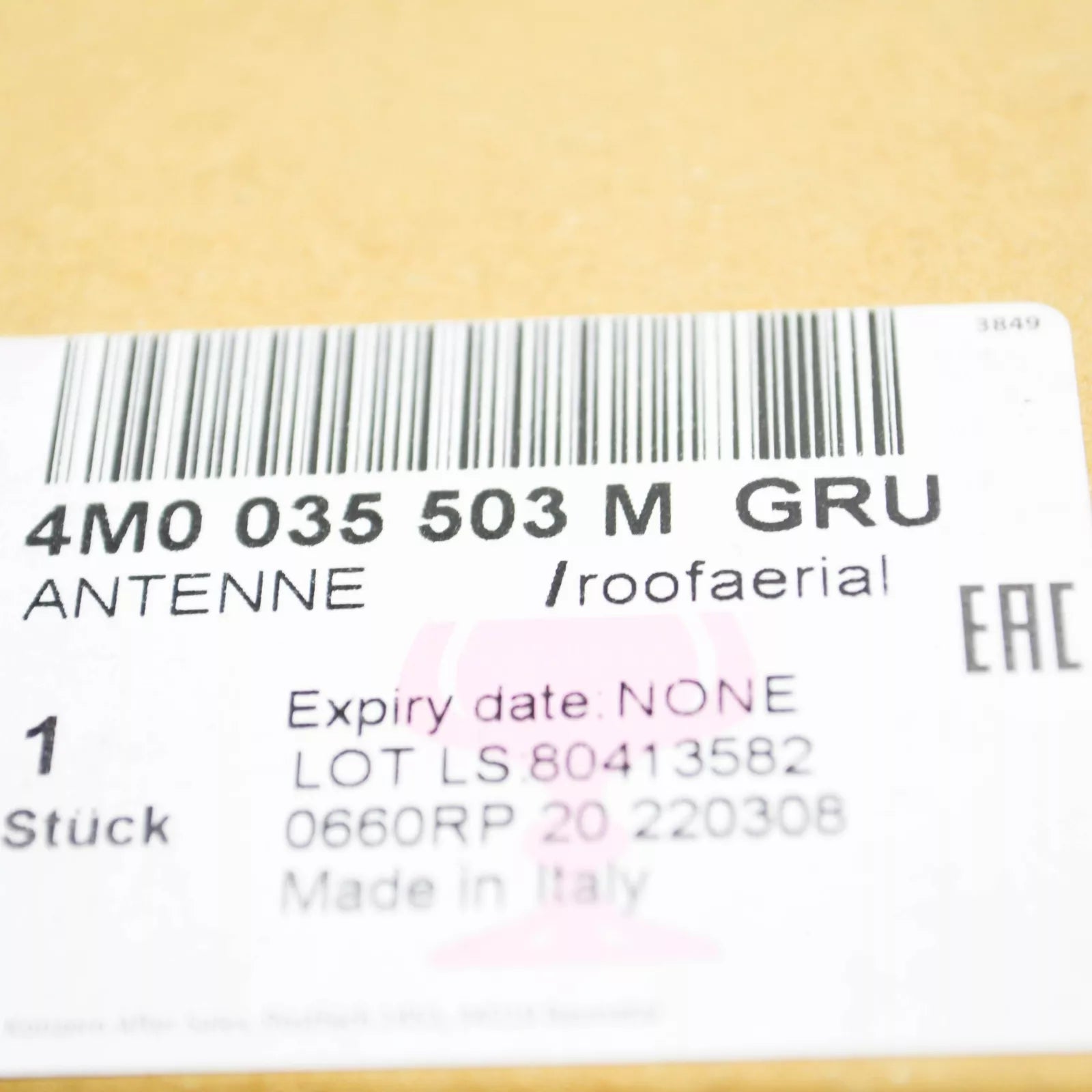 NEW AUDI A4 AVANT B9 ROOF ANTENNA 4M0035503MGRU ORIGINAL