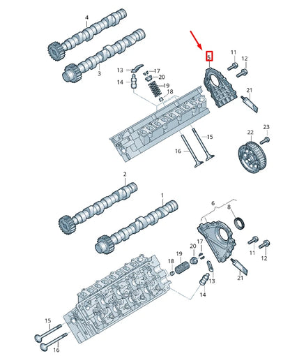NEW VW TOUAREG 7P MK2 RIGHT CYLINDER HEAD COVER 059109130AJ