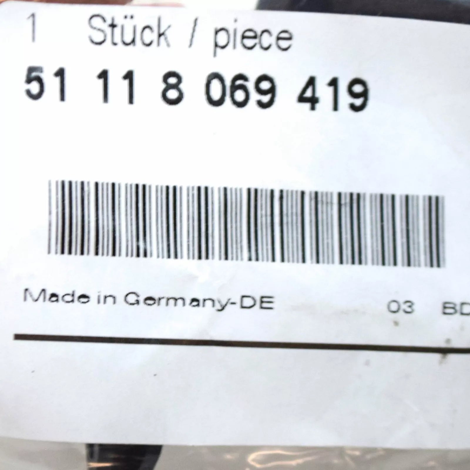 NEW BMW 4 COUPE M G82 FRONT BUMPER LEFT LOWER GUIDE 51118069419 ORIGINAL