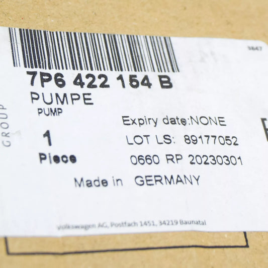 NEW VOLKSWAGEN TOUAREG 7P ENGINE VANE PUMP 7P6422154B ORIGINAL