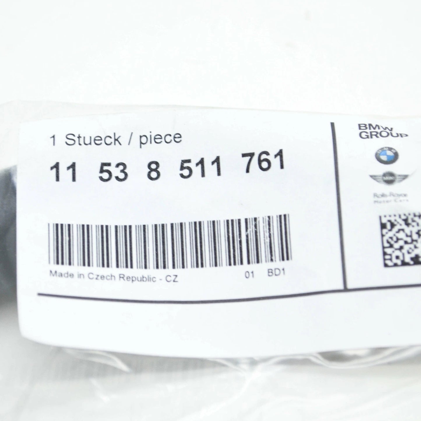 NEW BMW 5 F10 ENGINE WATER COOLANT HOSE 11538511761 8511761 ORIGINAL