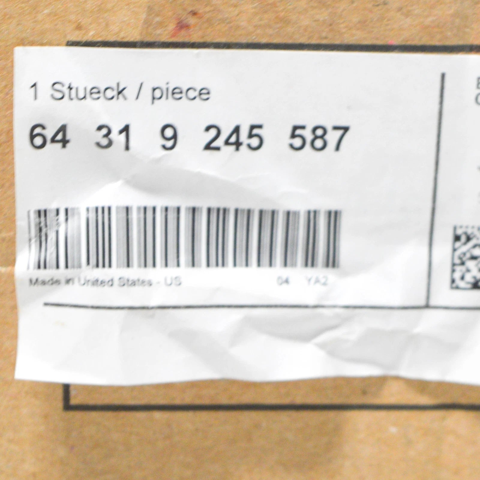 NEW BMW X5 F15 CABIN AIR FILTER UPPER PART HOUSING 64319245587 ORIGINAL