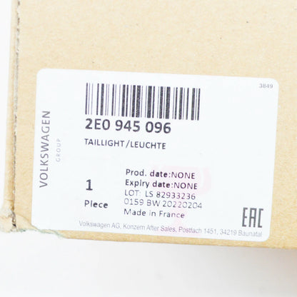 NEW VW CRAFTER 2F MK1 REAR RIGHT TAILLIGHT 2E0945096