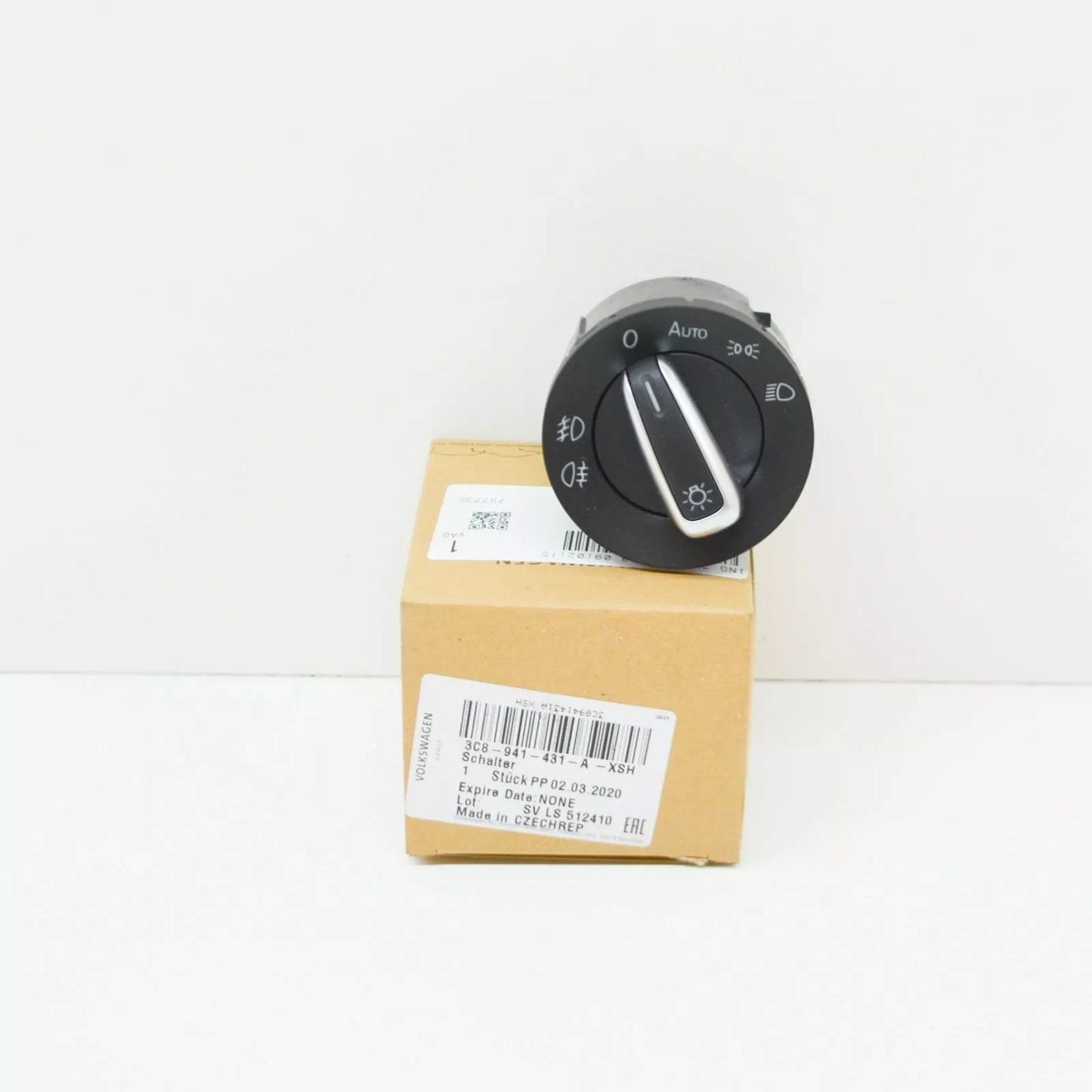 NEW VOLKSWAGEN GOLF MK6 HEADLIGHTS CONTROL SWITCH UNIT 3C8941431AXSH