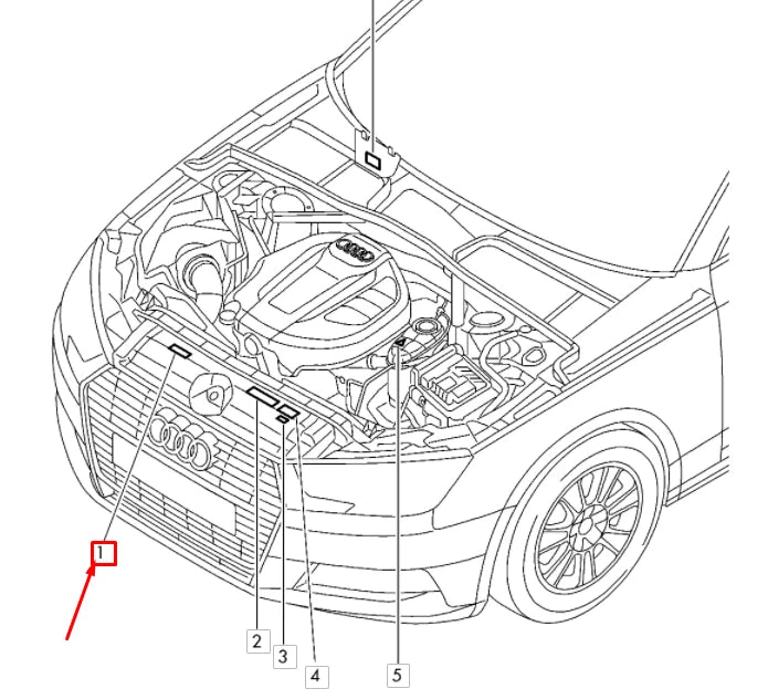 NEW AUDI A3 8V ENGINE OIL INFORMATION LABEL 8E0010560N ORIGINAL