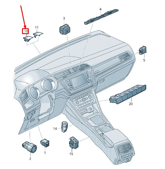 NEW VW TOURAN 5T SUN SENSOR 5TA907451D