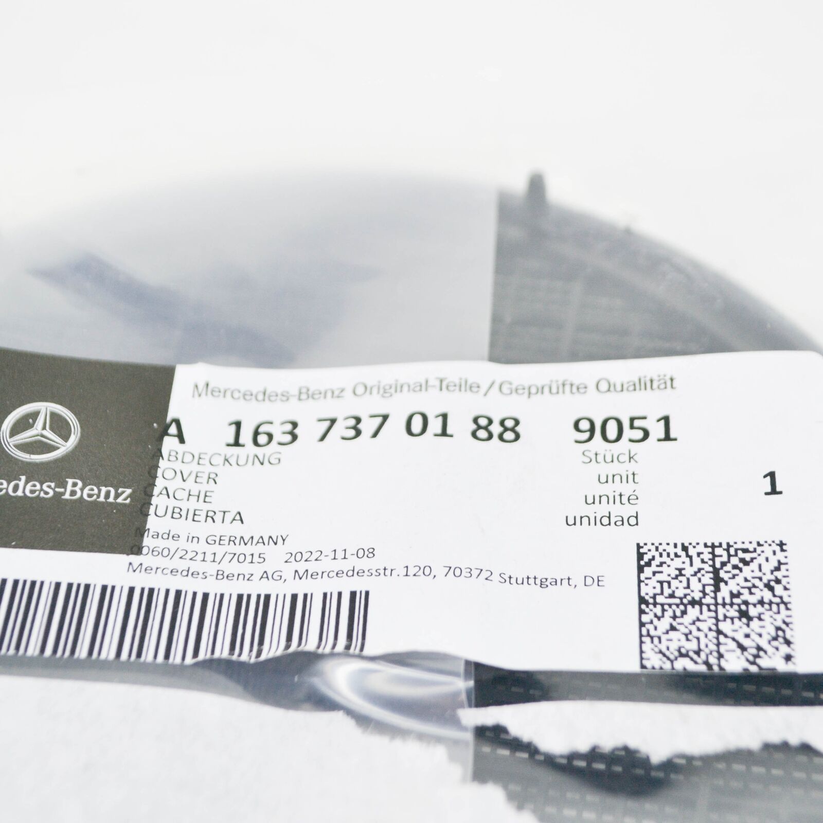 NEW MERCEDES BENZ ML W163 REAR DOOR SPEAKER COVER A16373701889051 ORIGINAL