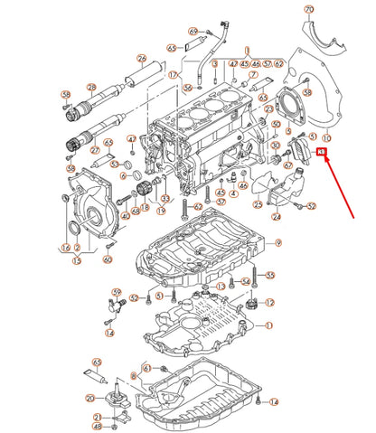 NEW AUDI A3 8P WATER PUMP BELT COVER 06H109121G ORIGINAL
