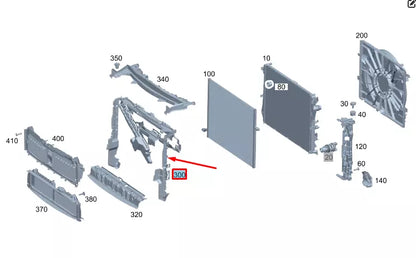 NEW MERCEDES-BENZ EQC RADIATOR AIR DUCT SEGMENT A2935050100 ORIGINAL