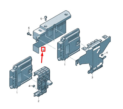 NEW VW T-ROC A11 ENGINE CONTROL UNIT PROTECTIVE HOUSING 5Q0907411D