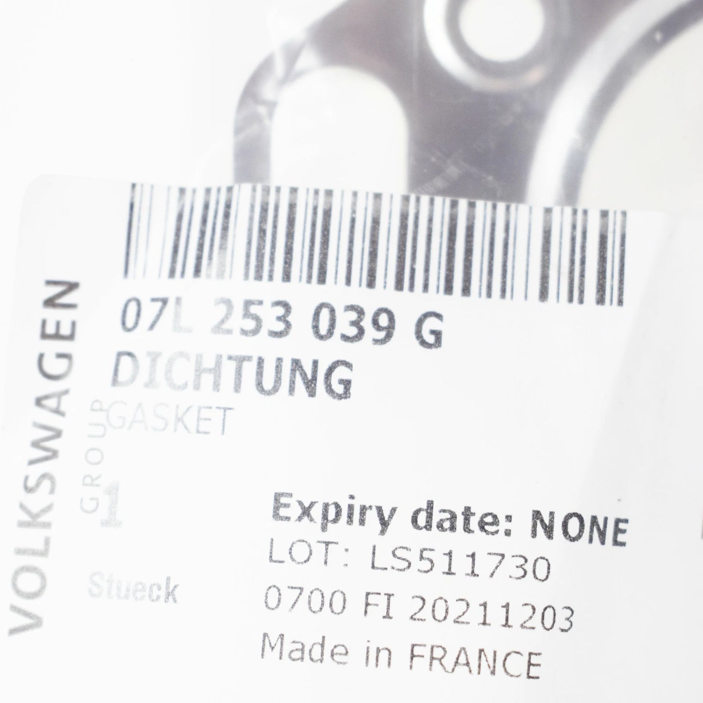 NEW AUDI A6 C6 LEFT EXHAUST MANIFOLD GASKET SEAL 07L253039G ORIGINAL