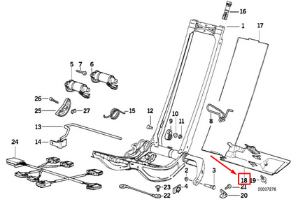new bmw 3 compact e36 left seat protection cover 8168875 52108168875 original