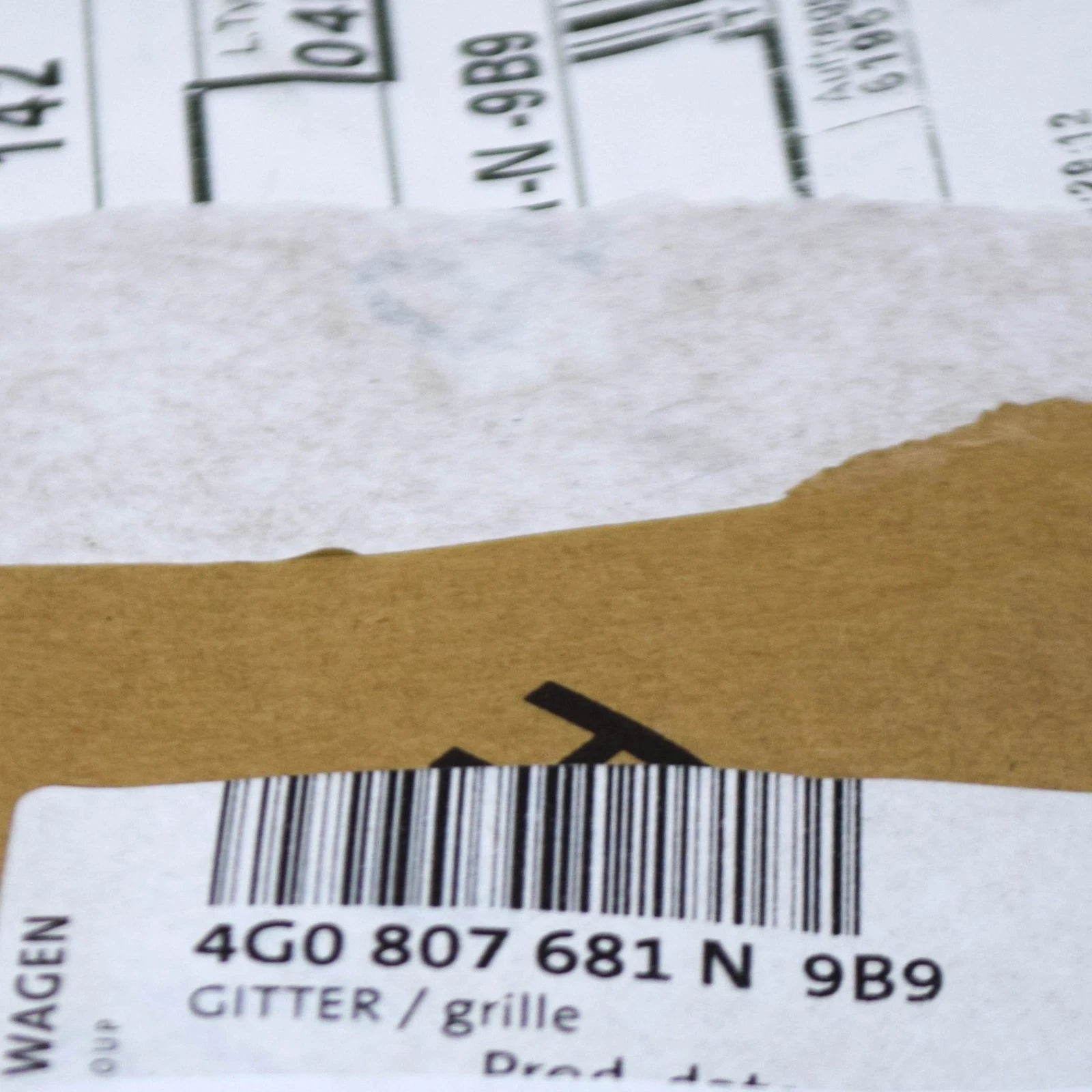 NEW AUDI A6 C7 FRONT BUMPER LEFT GRILLE 4G0807681N9B9 2012 ORIGINAL