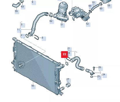 NEW AUDI A4 AVANT B9 COOLANT HOSE SEAL RING WHT009069 ORIGINAL