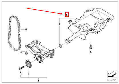 NEW BMW 3 E90 OIL PUMP PICK UP TUBE 7793072 11137793072 ORIGINAL