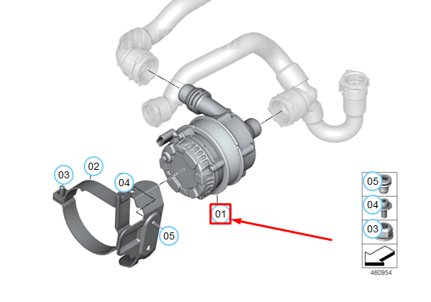 new bmw m3 f80 electric coolant pump 11518637953 original