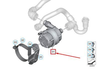 new bmw m3 f80 electric coolant pump 11518637953 original