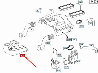 NEW MERCEDES-BENZ GL X164 ENGINE COVER A2730101767 ORIGINAL